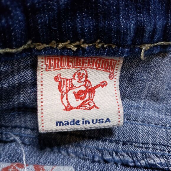 True Religion Women Jeans 33 Billy Bootcut Hindu God Durga Embroidered Flap - Picture 9 of 14